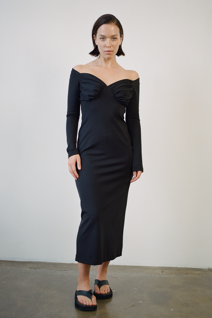 Bustier Dress in Black | Ellis Label