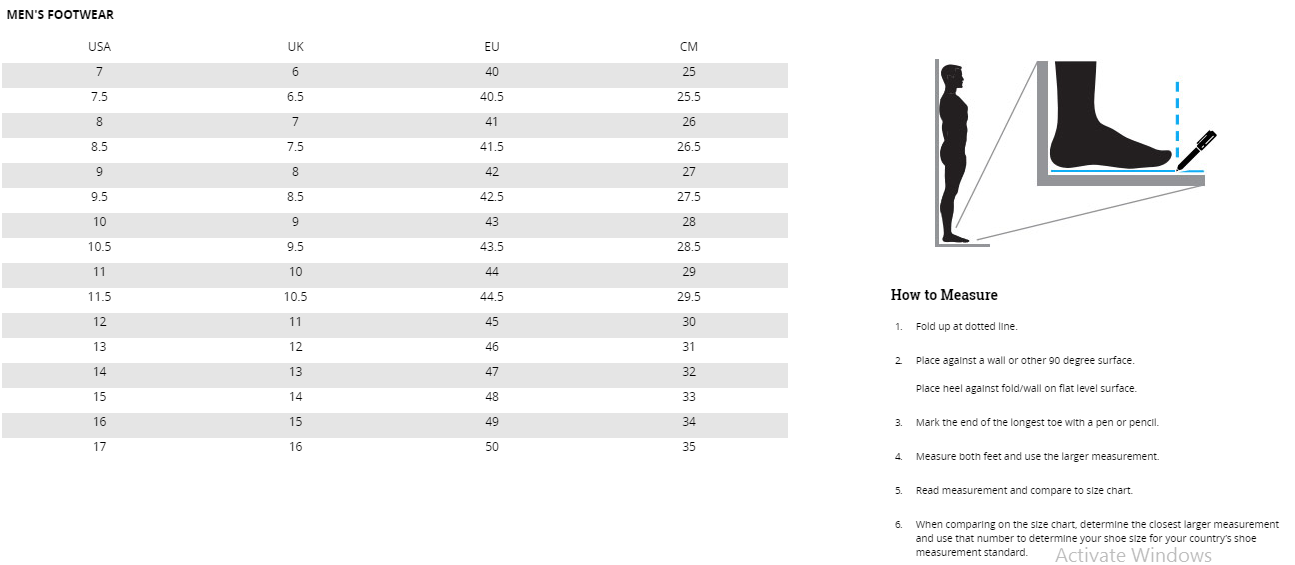 Columbia Youth Size Chart