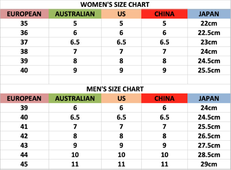 ugg size guide