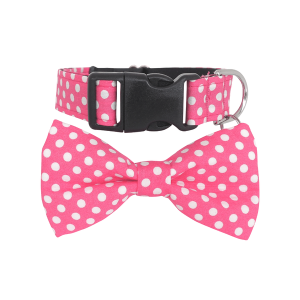 pink dog bow tie