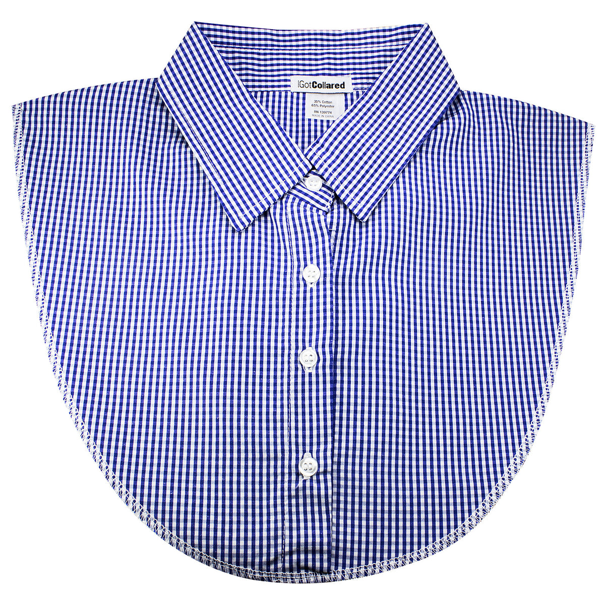 Blue and White Check Dickey Collar – IGotCollared Dickey / Dicky ...