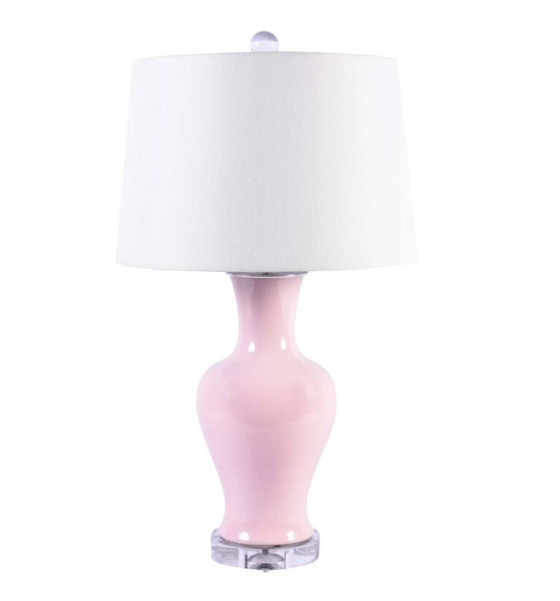 blush pink table lamp