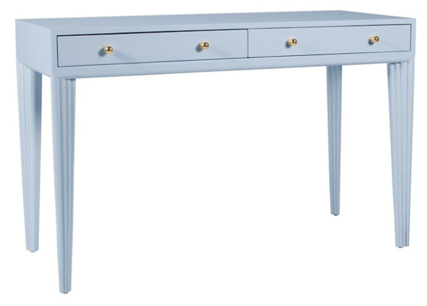 light blue writing desk