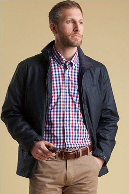 barbour claxton wax jacket