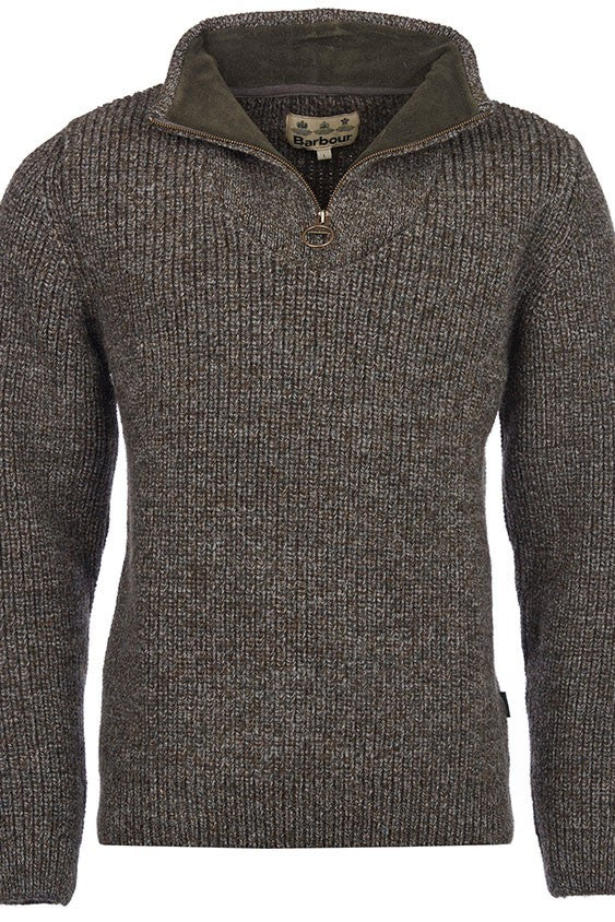 Barbour Sweater-Tyne Half Zip-Chunky 