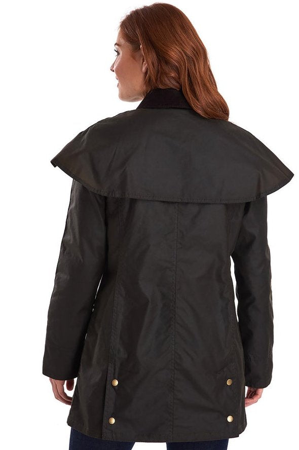 barbour wax cape