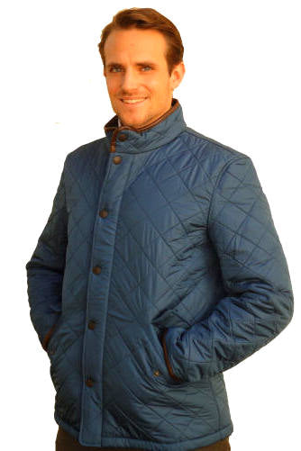 blue quilted barbour jacket