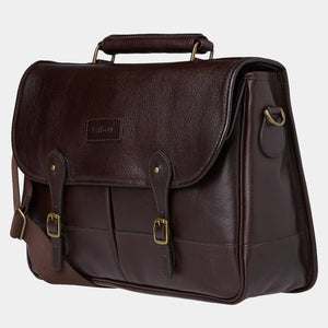 barbour leather laptop bag