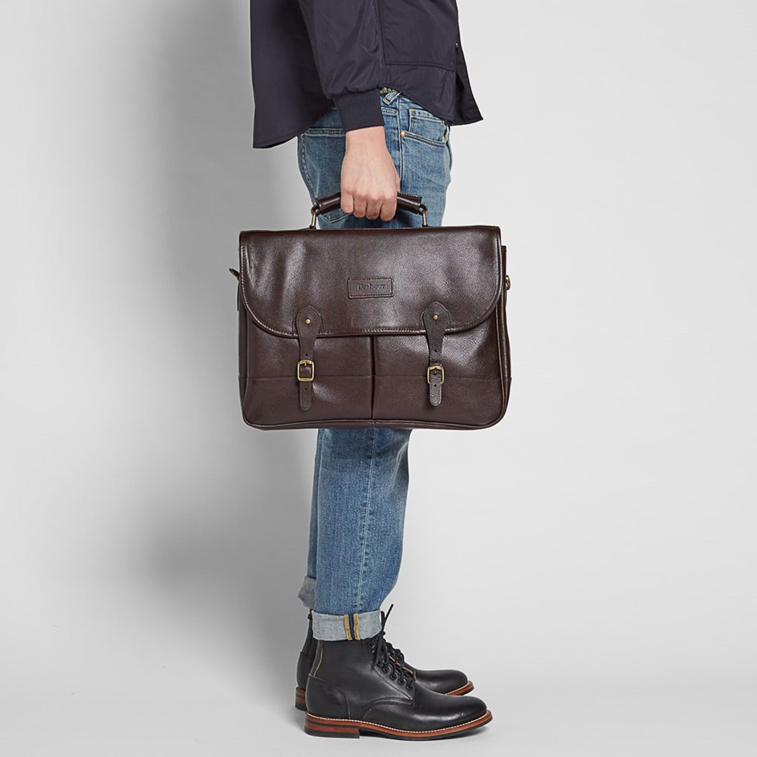 barbour mens briefcase