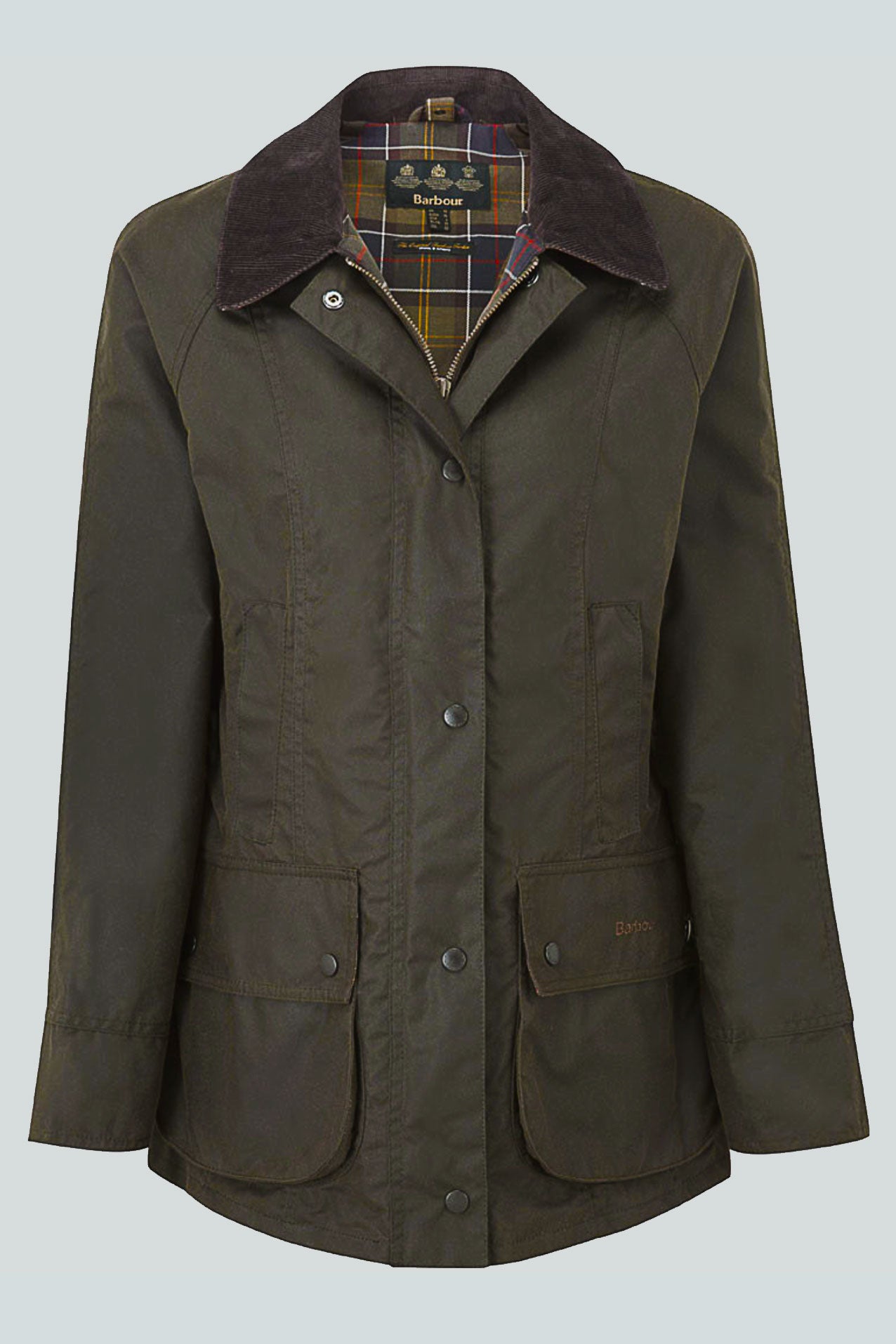 women's barbour wax jacket olive