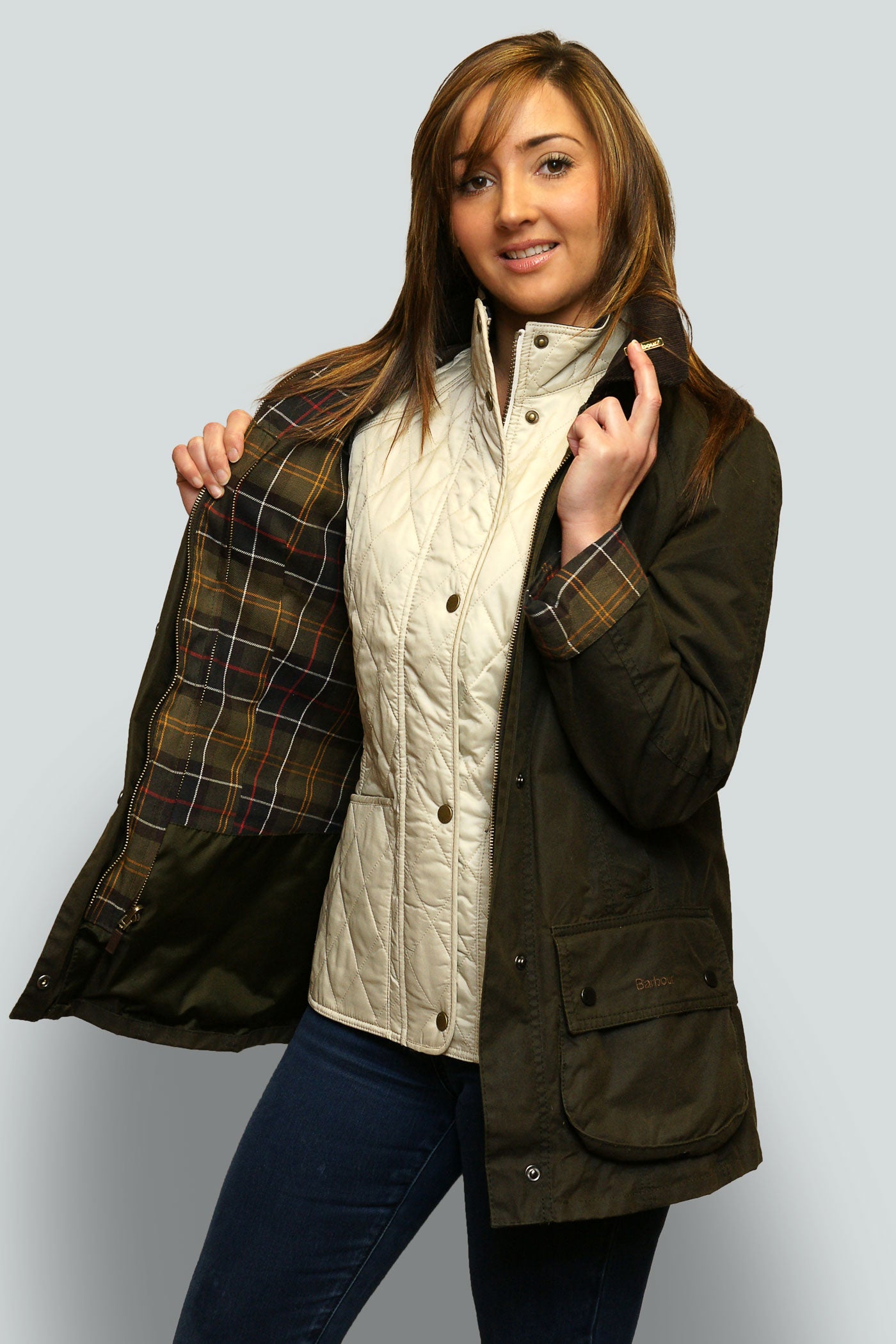 fitted barbour jackets ladies