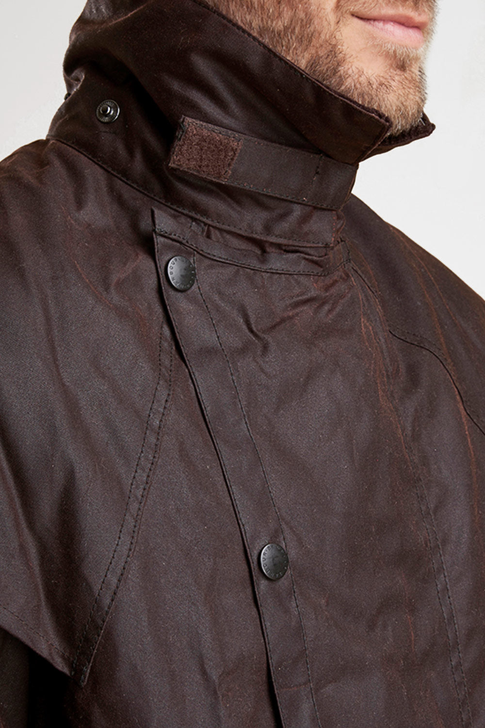 barbour full length wax coat