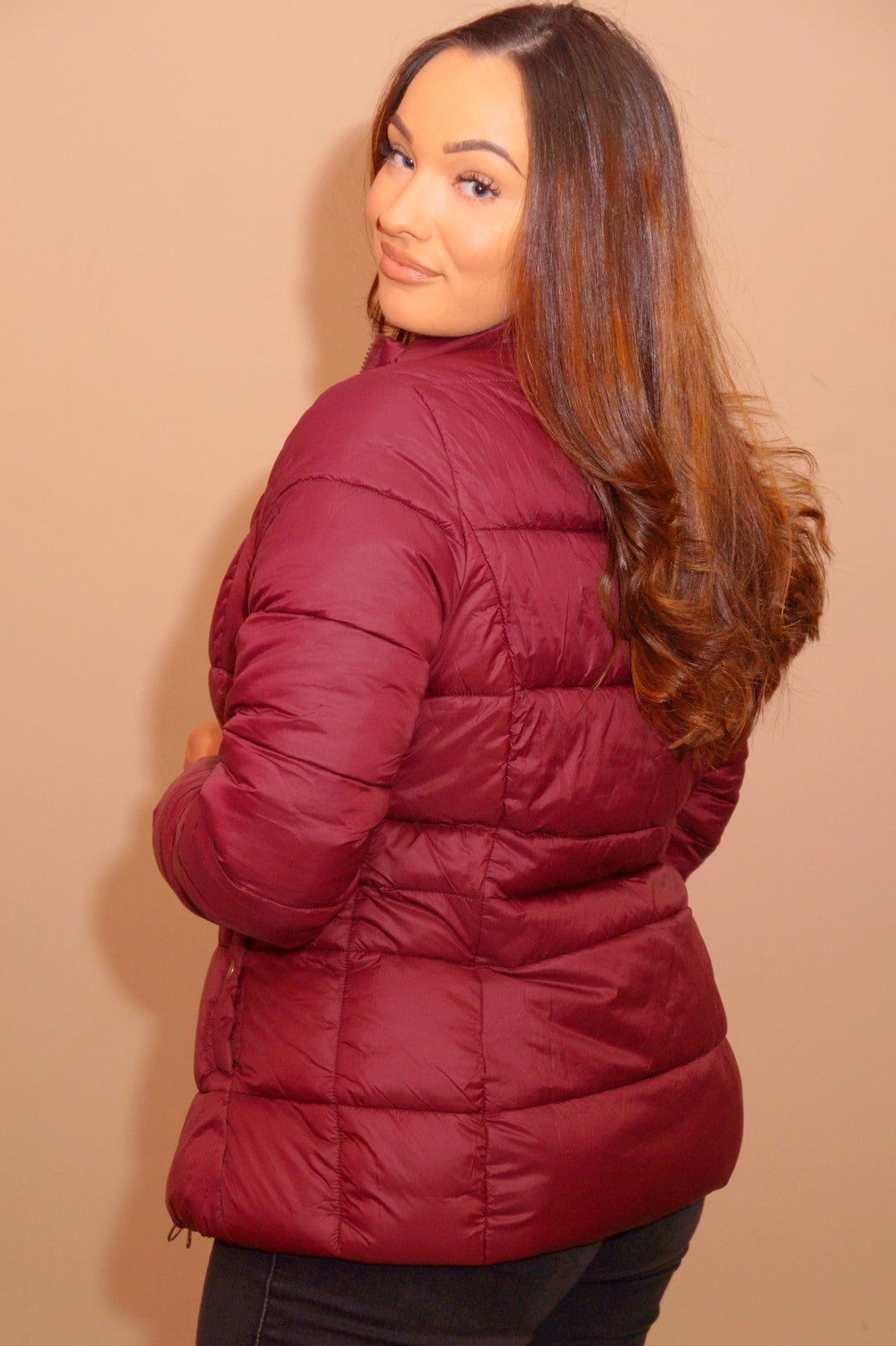 Urban Classics Ladies Light Bomber Jacket burgundy - Gangstagroup.com -  Online Hip Hop Fashion Store