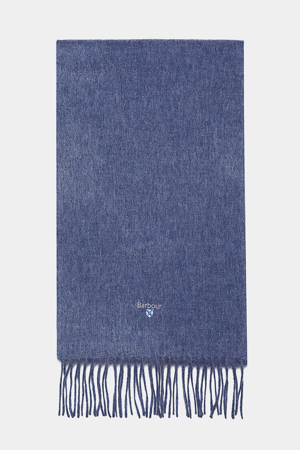 blue barbour scarf