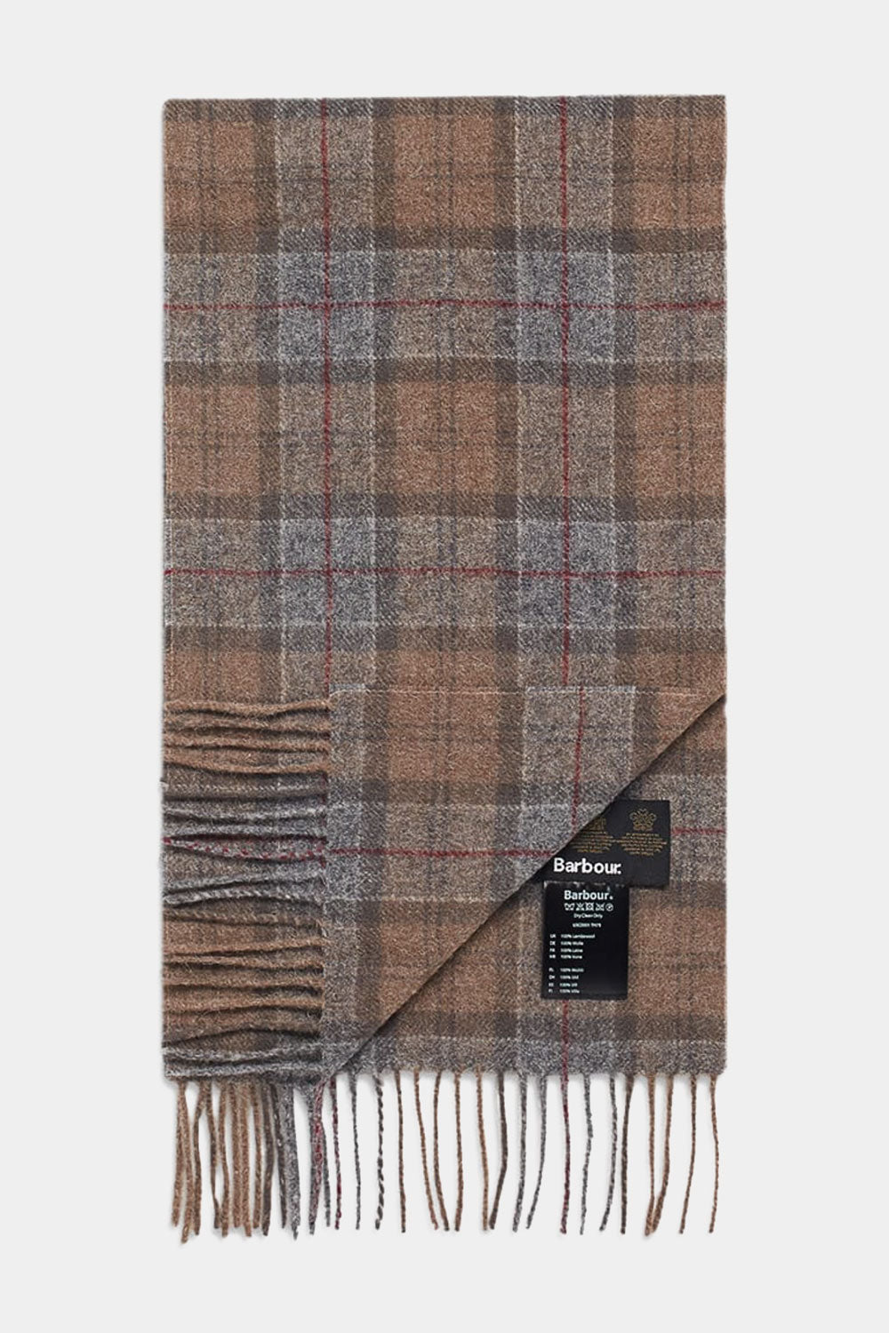 barbour grey scarf