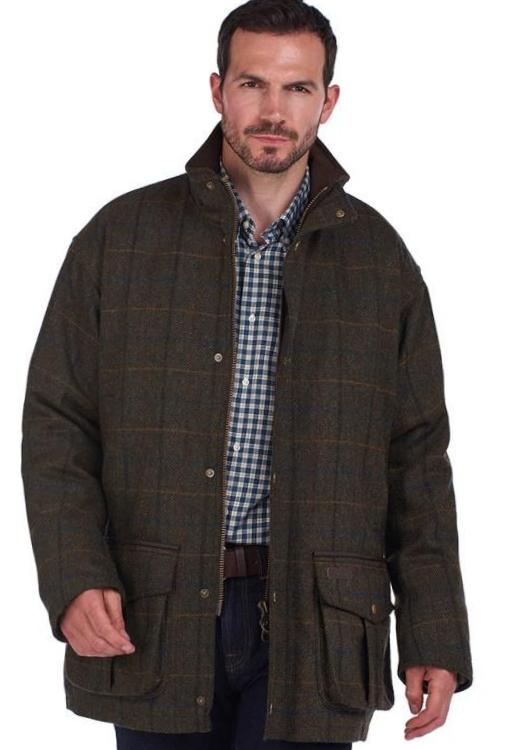 barbour tweed coat