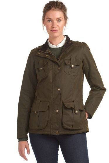 barbour defence wax ladies jacket