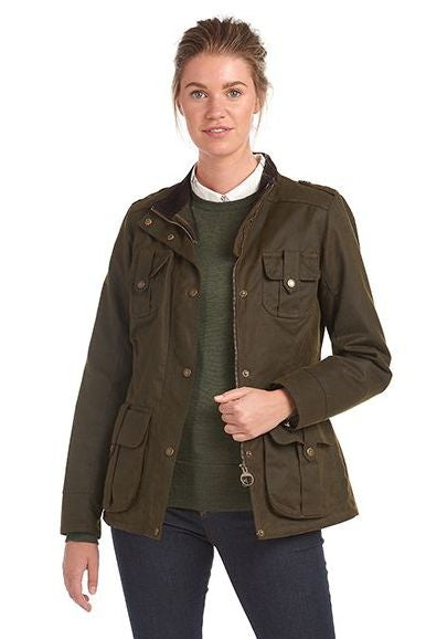 barbour defence wax ladies jacket