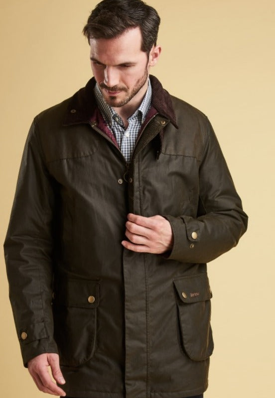 barbour cartmel wax jacket olive