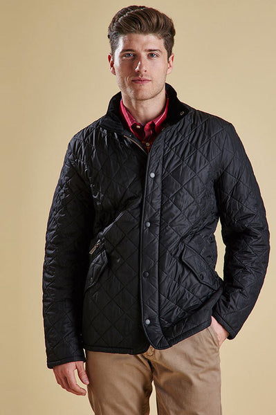Buy your Barbour Chelsea Mens Sportsquilt Jacket in Black from Smyths ...