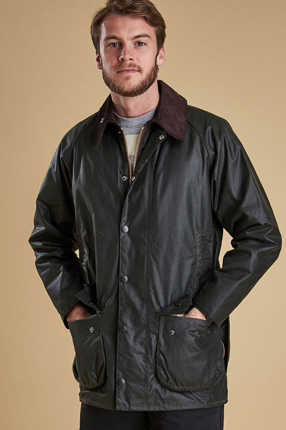 barbour sage wax jacket