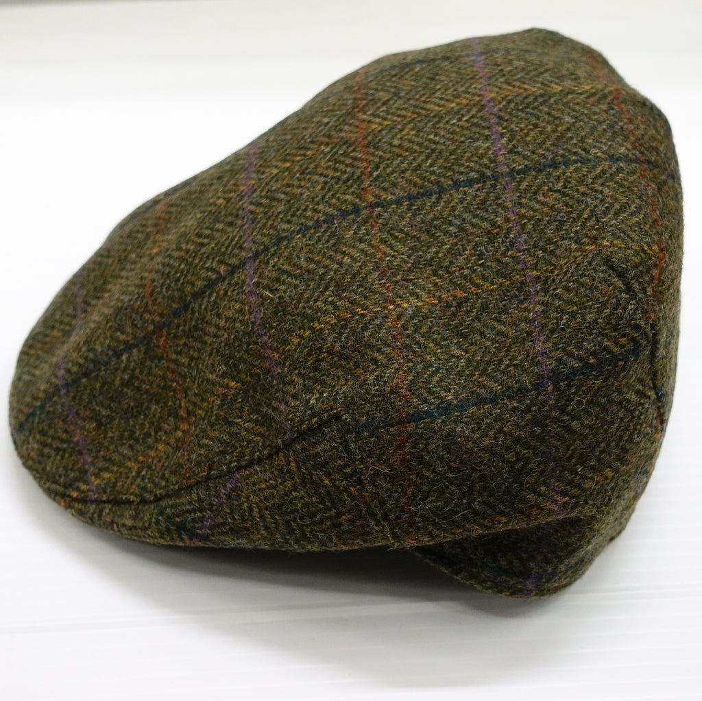 barbour tweed flat cap