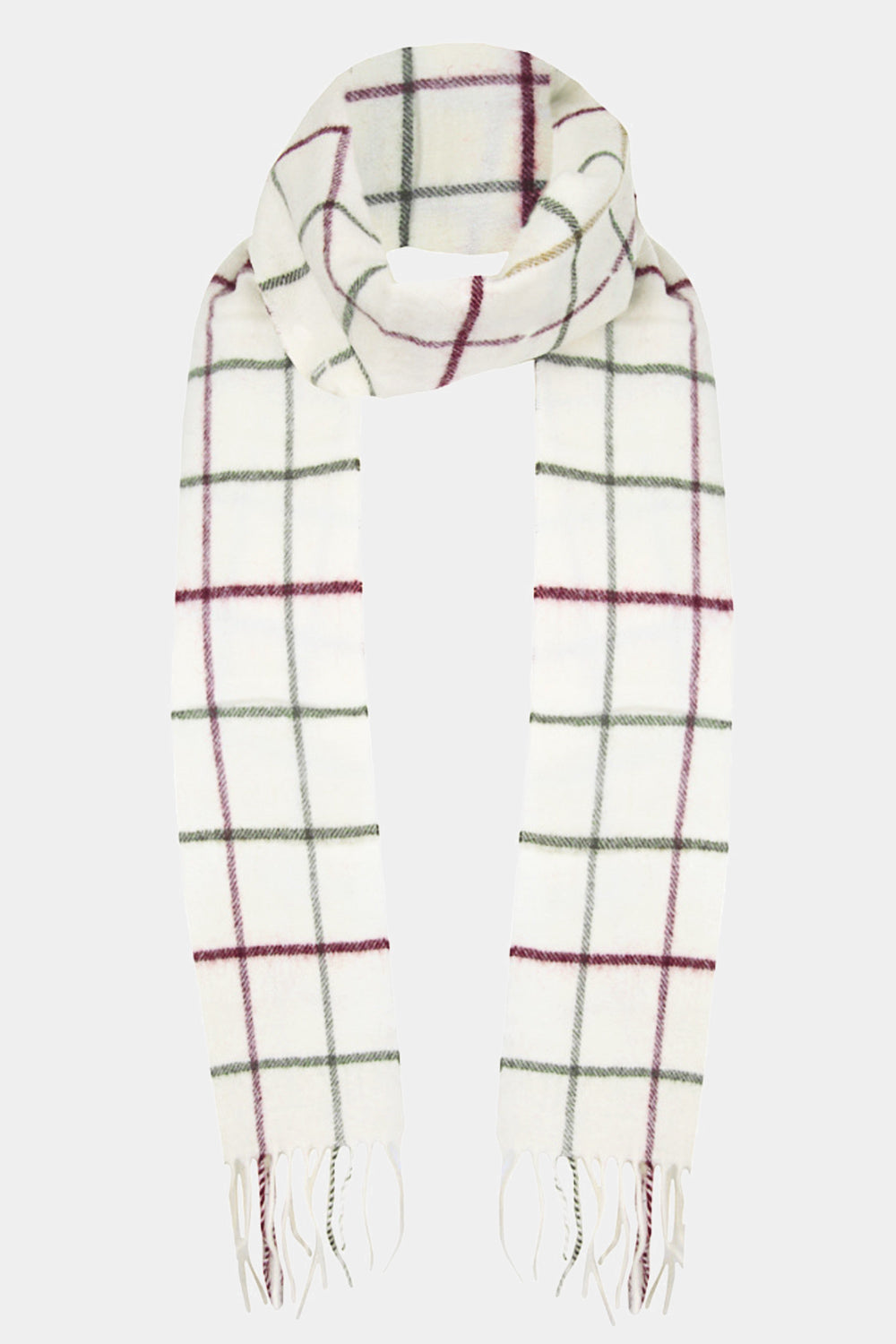 barbour cream scarf