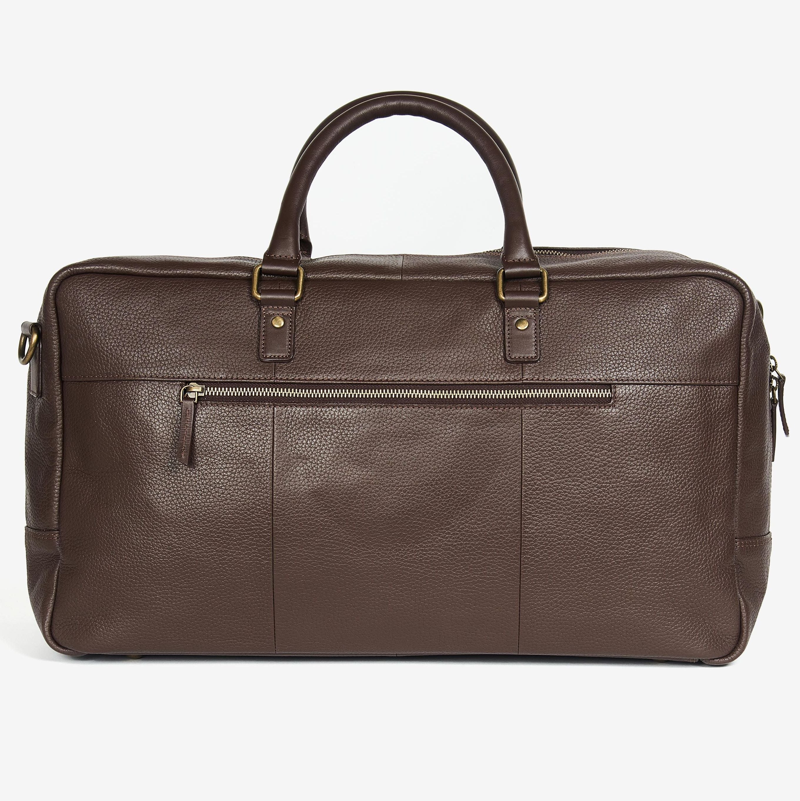 barbour highgate leather holdall