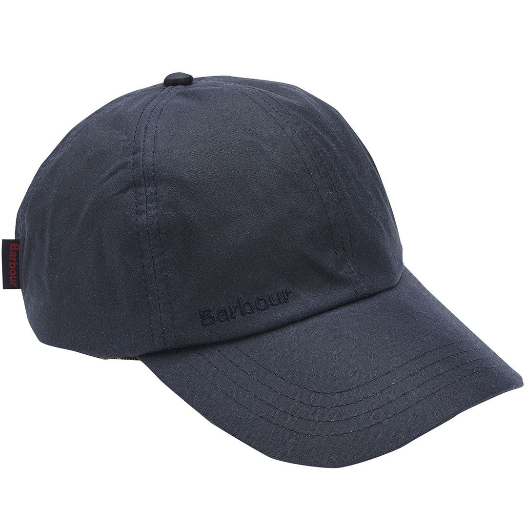 barbour navy wax cap