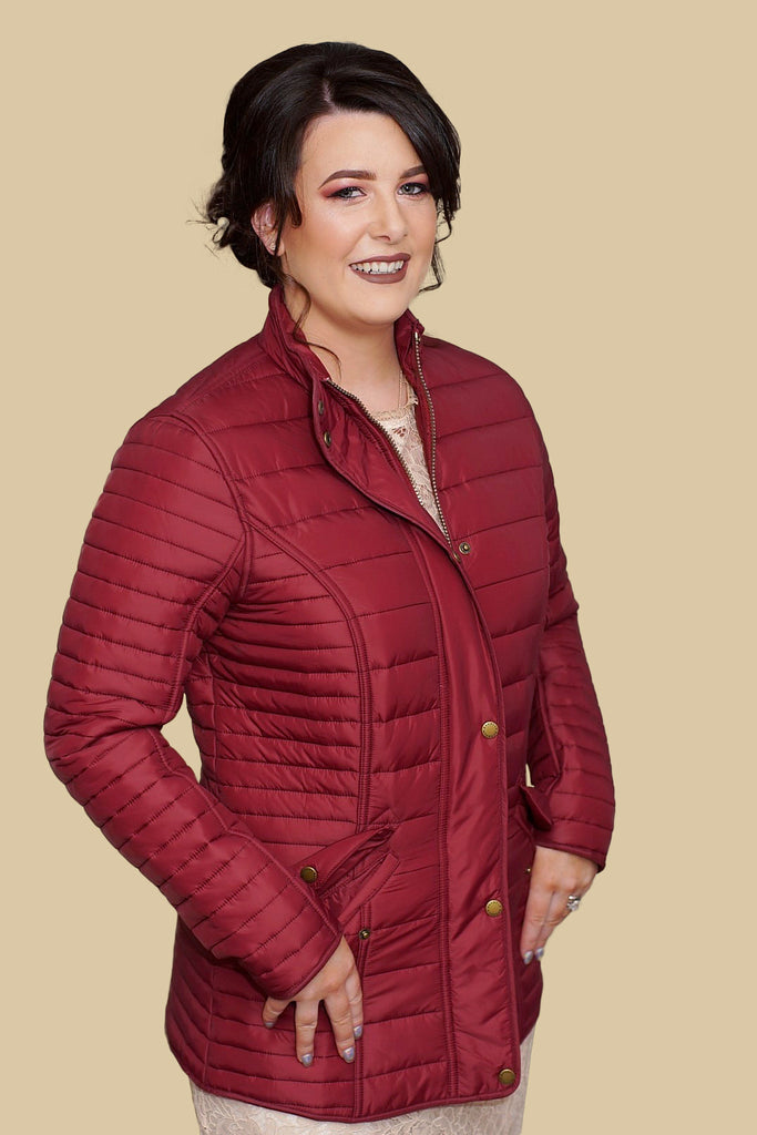 barbour burgundy jacket