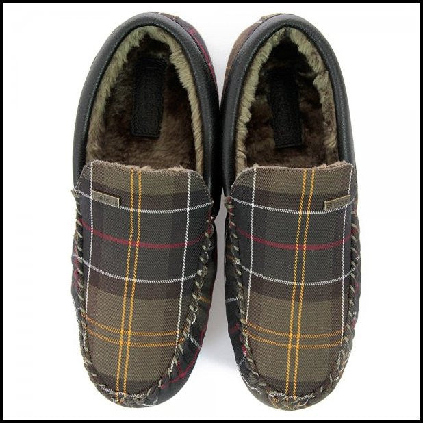 barbour monty tartan slippers