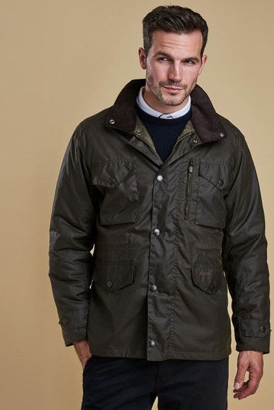 khaki green barbour jacket