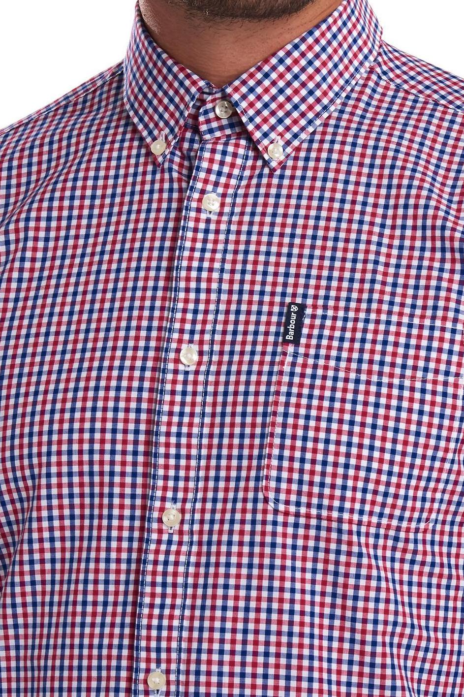 barbour red check shirt