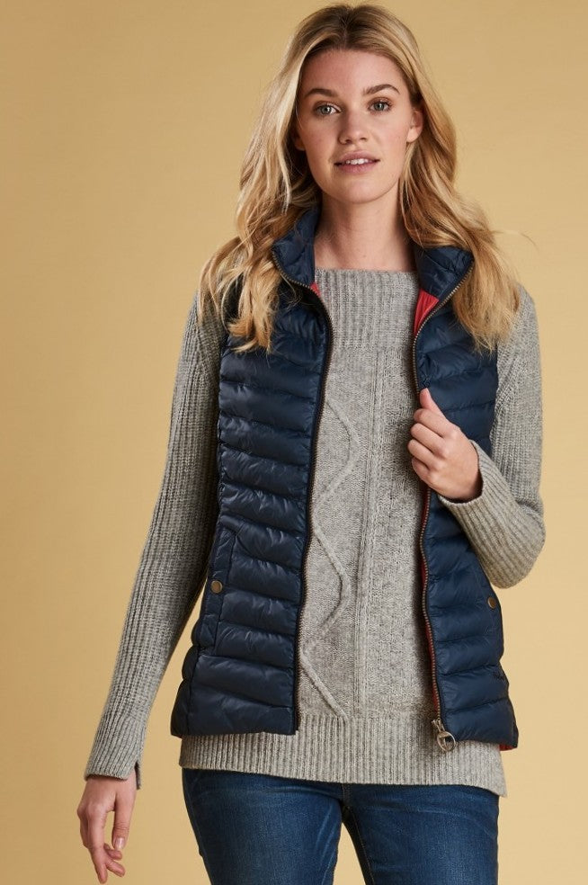 barbour gilet navy