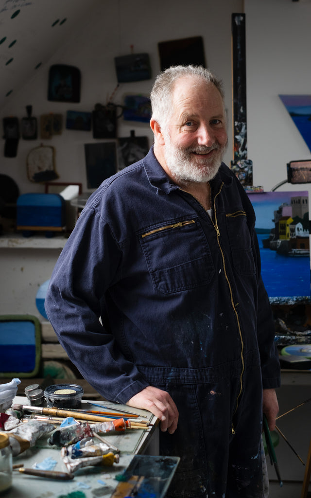 Norman Hyams in his London studio photographed by Lara Antoniades