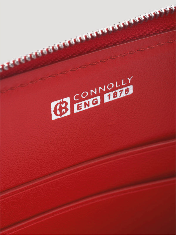 Red Hex Half Medium Wallet 1945 - Connolly England