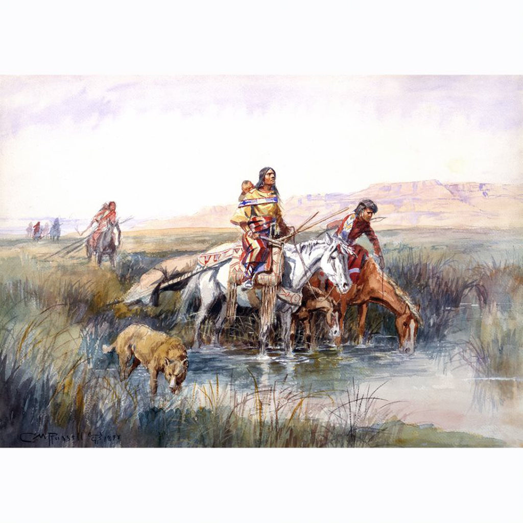 Breezy Riding” Western Art by WHD Koerner Throw Pillow by Patricia