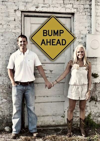 bump ahead sign pregnancy announcement