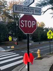 Crosswalk Flags in Arlington, VA - Sponsored my Modern Jones