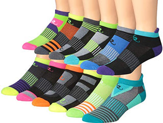 Ronnox Men's 12-Pairs Low Cut Running & Athletic Performance Socks Med |  Goldhose