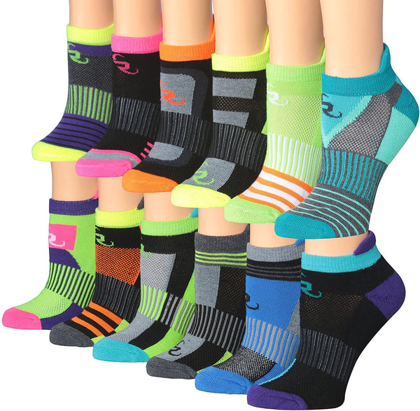 Ronnox Women's 12-Pairs Low Cut Running & Athletic Performance Socks |  Goldhose