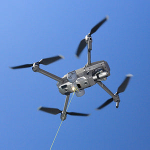 Libération d'appâts de pêche par drone