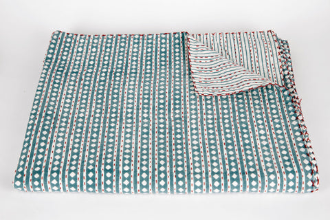 Kantha Bedspreads and Throws - Colourful Bed Linen - Free UK Delivery