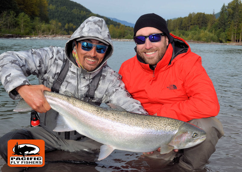 Daniel and Jack with a Nice Skeena Trib Hen