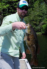 Last year Ben and I fished Sawyer on Mother’s Day (see a trend here?) and he landed this beauty of a smallmouth on a Sheila’s Sculpin. We didn’t do as well this year but things should get better on our local bass lakes over the next few weeks.