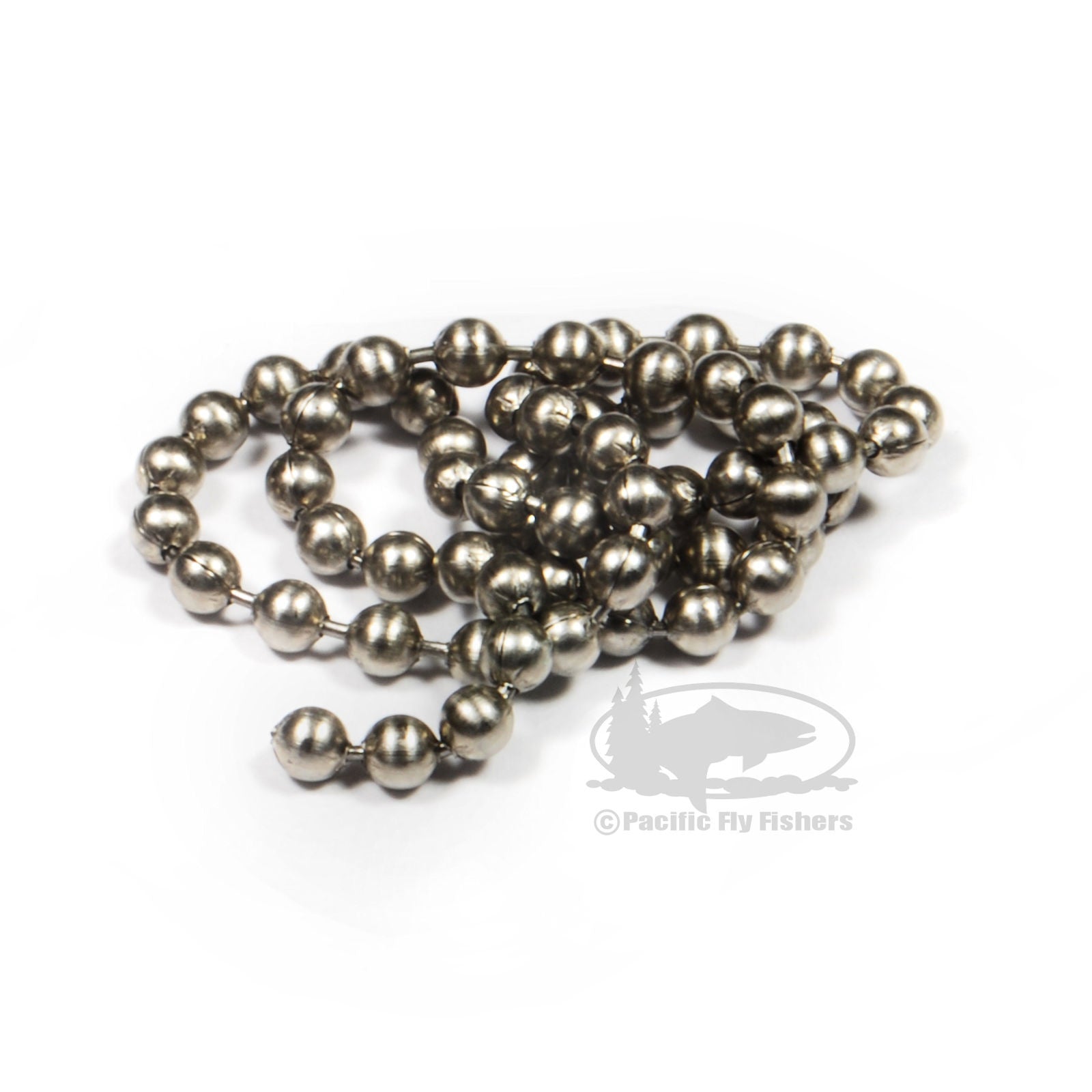 Hareline Bead Chain Eyes - Silver - Medium