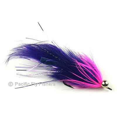 Articulated Hareball Leech - Blue 1/0 - King Salmon Flies - Alaska