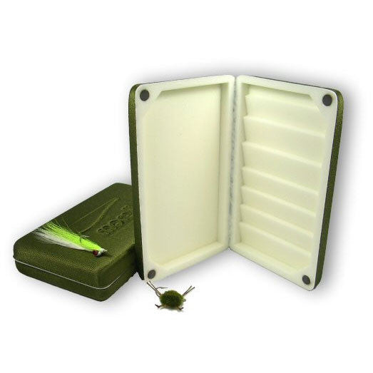 NATURAL WOODEN FLY Fishing Box Case Double Side Foam Insert $12.50 -  PicClick