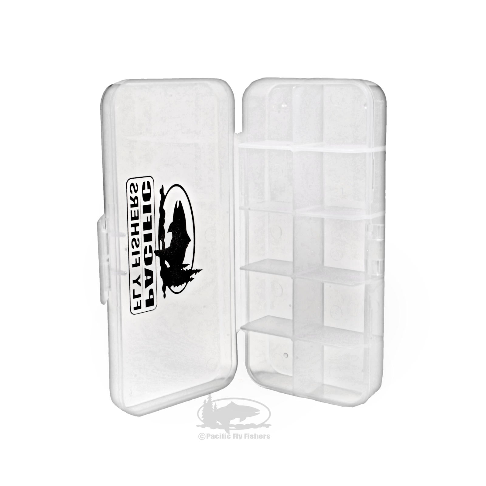 Medium Size 10 Compartment Interlocking Clear Fly Box