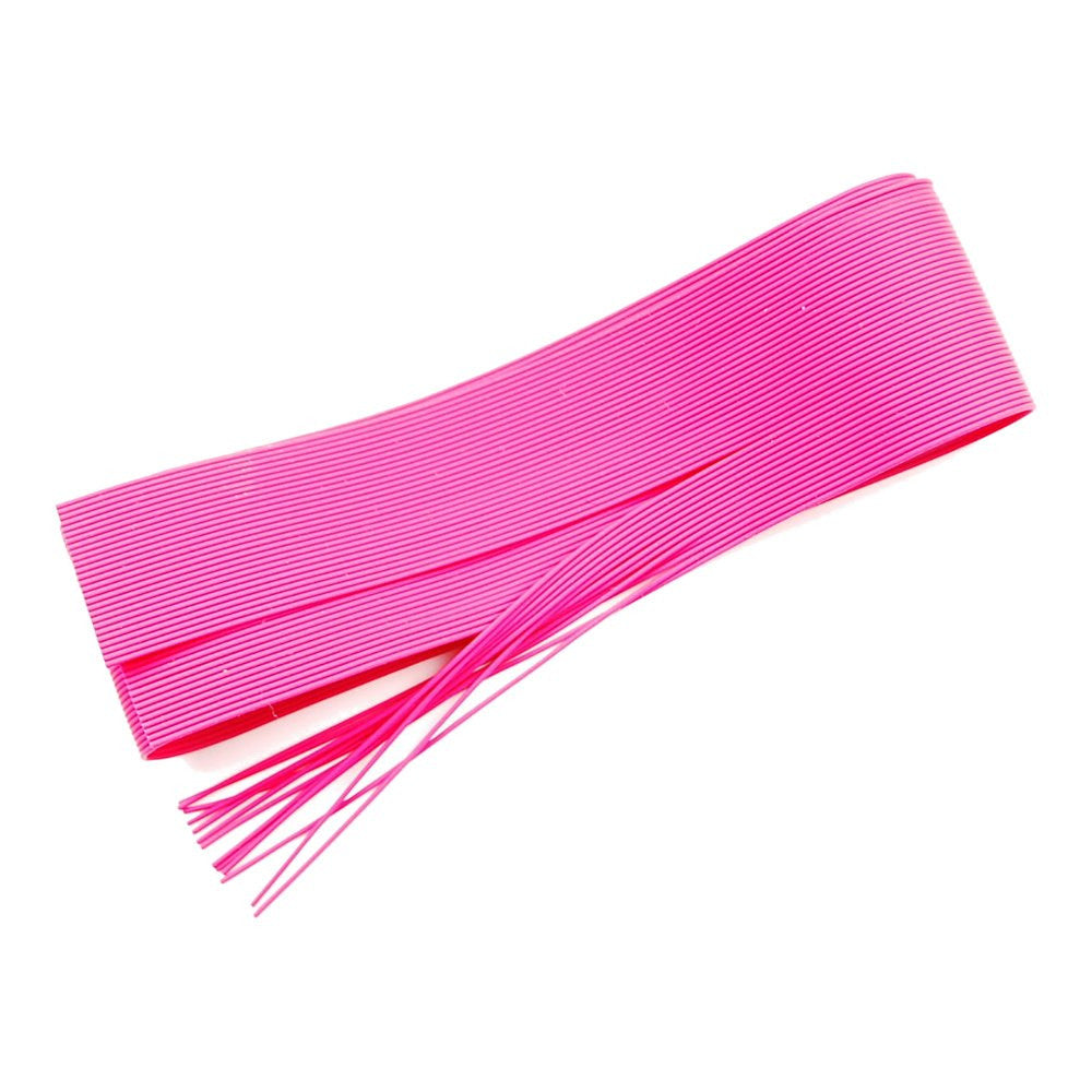 ReelFlies™ - Black Barred Hot Pink Rubber Leg Zonker - RF-9058